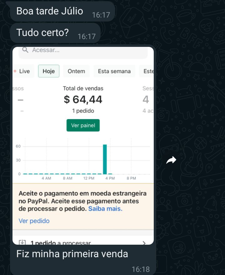 Primeira venda em dólar: US$ 64,44
